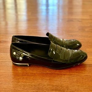 Calvin Klein Black Patent Leather Loafers